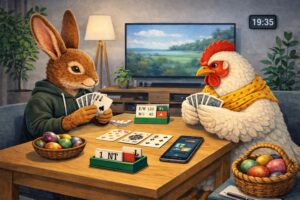 Bridge in teken van Pasen